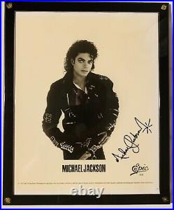 Rare MICHAEL JACKSON Signature STARBURST AUTOGRAPH 1987 MJ Epic Bad Record Album
