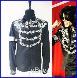 Rare MJ Michael Jackson Show This is it Black Crystal Press Conference Jacket
