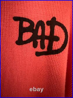Rare Michael Jackson BAD Sweatshirt Epic Records'87-Very Good Condition