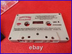 Rare Michael Jackson Dangerous 1st Edit Colombian Cassette Tape & 2 Vinyl Lot