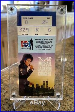 Rare Michael Jackson Private Concert Ticket Stub Madison Square Garden 3/3/1988