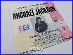 Rare Michael Jackson Ticket 1988 Bad Tour Leeds Roundhay Park UK