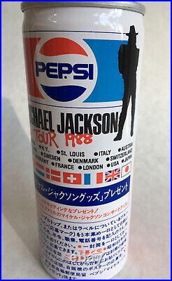 Rare Michael Jackson Tour 1988 Japan Pepsi Can