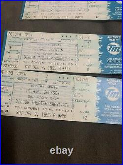 Rare Michael Jackson ticket stubs