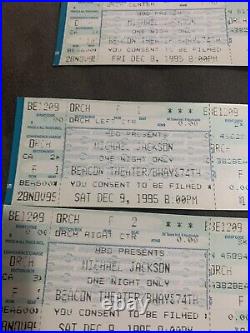 Rare Michael Jackson ticket stubs
