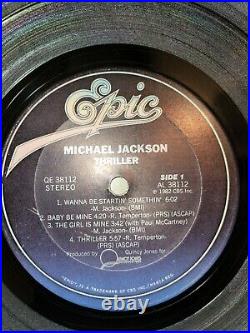 Rare Original Michael Jackson Thriller 1980s Vinyl Album misprint