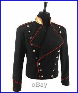 Rare Retro MICHAEL JACKSON MJ Red & Black Military England Informal Jacket