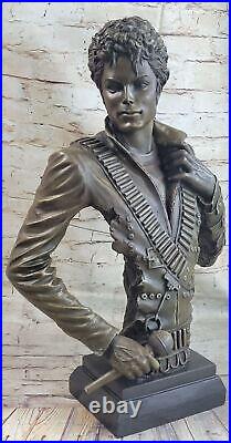 Rare Solid Bronze Michael Jackson Famous Singer Music Memorabilia Bronze statue
