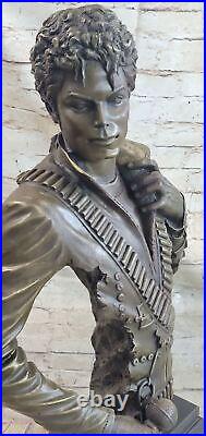 Rare Solid Bronze Michael Jackson Famous Singer Music Memorabilia Bronze statue