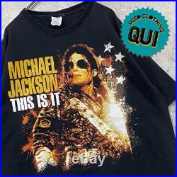 Rare US Secondhand Clothing 00s Band T shirt Michael Jackson Men s XL