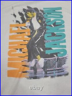 Rare VTG 1988 Michael Jackson Bad Pepsi World European Tour T-Shirt XL