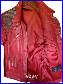Rare Vintage 1980s Leather Michael Jackson BEAT IT Jacket Collector Condition