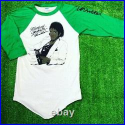 Rare Vintage 1984 Michael Jackson Thriller Concert Baseball T-shirt Perfect