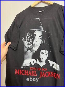 Rare Vintage 90s Michael Jackson King Of Pop Music Band Tee