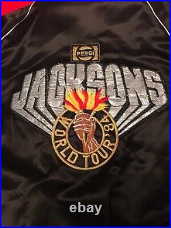 Rare Vintage Jackson 5 World Tour 1984 Pepsi Satin (Upstream) Jacket'84 Michael