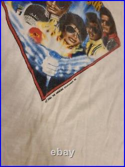 Rare Vintage Michael Jackson 5 Victory Tour 1984 Tank Top Tee Shirt 80s large