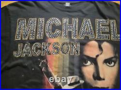 Rare Vintage NOIZ Michael Jackson Memorial T Shirt MJ King Of Pop Albums Size XL