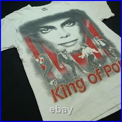 Rare Vintage ONIX Michael Jackson King Of Pop T Shirt 90s 2000s Big & Tall SZ XL