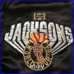 Rare Vintage UPSTREAM Jackson 5 World Tour 1984 Pepsi Satin Jacket 80s Michael S