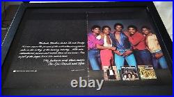 The Jacksons Rare Original Epic Records Promo Poster Ad Framed