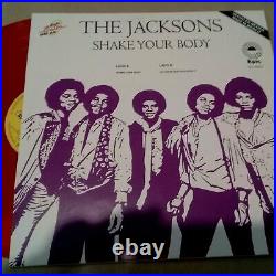 The Jacksons Shake your Body 12 PROMO MEXICO COLOR LP RARE! Michael Jackson