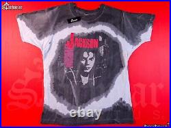 ULTRA RARE 80s Michael Jackson BAD Tour Single Stitch Tee 1988 Concert T-Shirt L