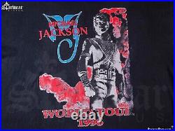 ULTRA RARE Michael Jackson 90s HISTORY TOUR Tee Single Stitch Band T-Shirt XXL