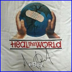 Ultra Rare Vintage Heal The World T-shirt 1992 Mint! Michael Jackson
