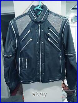 Ultra Rare Vintage Michael Jackson J. Park/J. Palo leather jacket black
