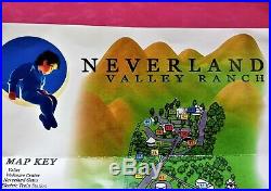 VERY RARE GOLDEN TICKET & NEVERLAND MAP SIGNED MICHAEL JACKSON AUTOGRAPH smile