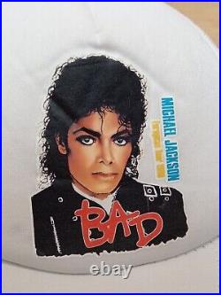 VERY RARE Vintage 1988 Michael Jackson European Bad Tour Genuine Baseball Cap