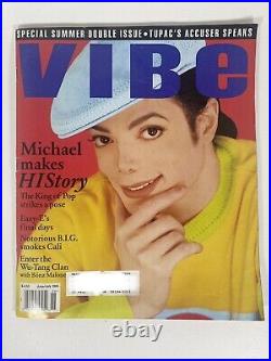 VIBE Magazine RARE 1995 Michael Jackson Cover PHOTO Michael makes HISTORY