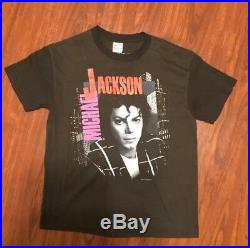 VTG Michael Jackson T Shirt 1988 Tour Concert RARE Bad Thriller concert Pepsi