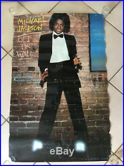 Vintage 1979 Michael Jackson Off The Wall Record Promo Poster Rare