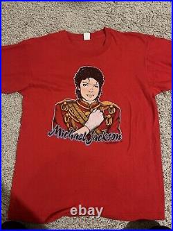 Vintage 1984 Michael Jackson Glove Tee 80s Very Rare