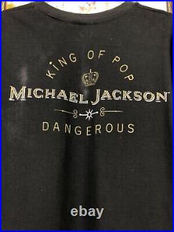 Vintage 1992 Michael Jackson Dangerous Tee King Of Pop Rare Size L