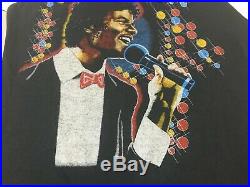 Vintage 80s MICHAEL JACKSON KING OF POP Music Raglan T-Shirt Adult Size S RARE
