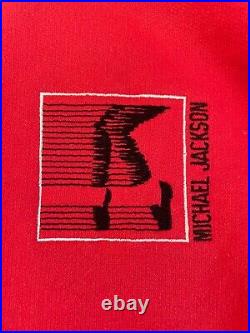 Vintage 80s Michael Jackson BAD Tour Sweatshirt Polo Pullover 1988 Brockum RARE