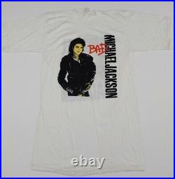 Vintage 80s Michael Jackson Ireland Bad Tour Shirt Original Authentic 88 Rare