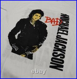 Vintage 80s Michael Jackson Ireland Bad Tour Shirt Original Authentic 88 Rare