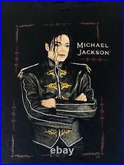 Vintage 90s Michael Jackson King of Pop Dangerous Tour 1992 T Shirt XL Very Rare