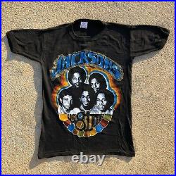 Vintage Jackson 5 1981 Triumph Tour Shirt 80s Michael Jackson Band Tee RARE