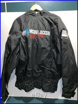 Vintage Michael Jackson Crew Jacket 1988 Bad Tour Rare 80s Sz Large