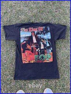 Vintage Michael Jackson Rap Tee Repro RARE King Of Pop, Single Stitch Mega Print