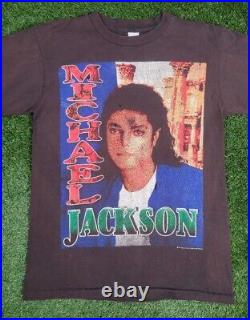 Vintage Michael Jackson Rap Tour T-Shirt L Rare 1997 Grail