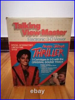 Vintage Michael Jackson Thriller Talking View Master 3D Viewer TESTED WORKS RARE