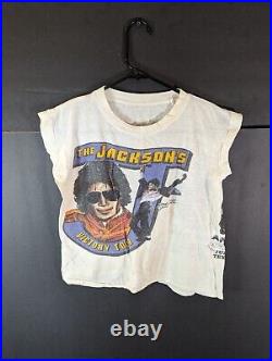 Vintage Michael Jacksons Victory Tour Sleeveless T-Shirt 1984 Rare Jackson