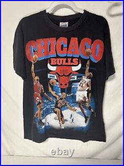 Vintage Michael Jordan T Shirt Chicago Bulls NBA L Modern Boot Rap Tee