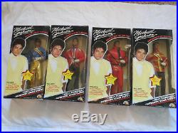 Vintage Rare Ljn 1984 Michael Jackson 12 Doll Set Of 4. Nib