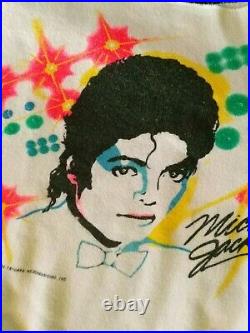 Vintage Rare Michael Jackson Victory Tour Sleeveless Shirt 1984 Concert